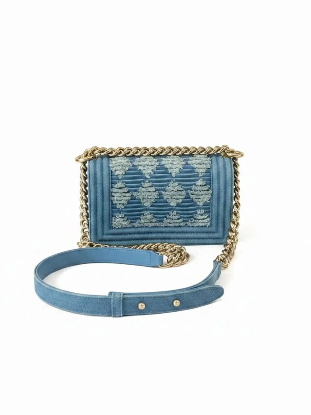Chanel - Mini Boy Denim Crossbody